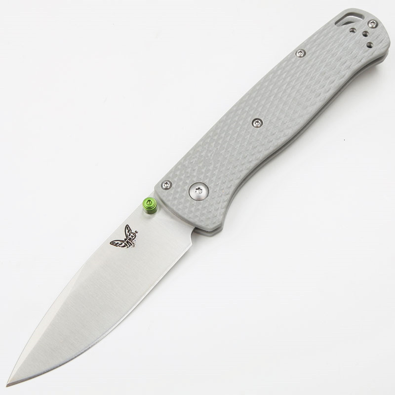BM 535-2002 Mini Camping Folding Knife, 20CV Steel Blade, G10 Textured Handle, Fruit Knife with Pocket Clip, Outdoor Hiking Hunting EDC Tool