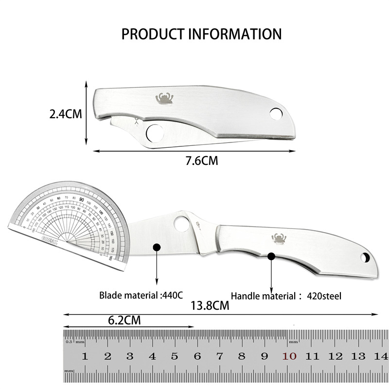 Outdoor High Hardness 420 Steel Wilderness Survival Folding Camping Portable EDC Fruit Knife Pocket Knife