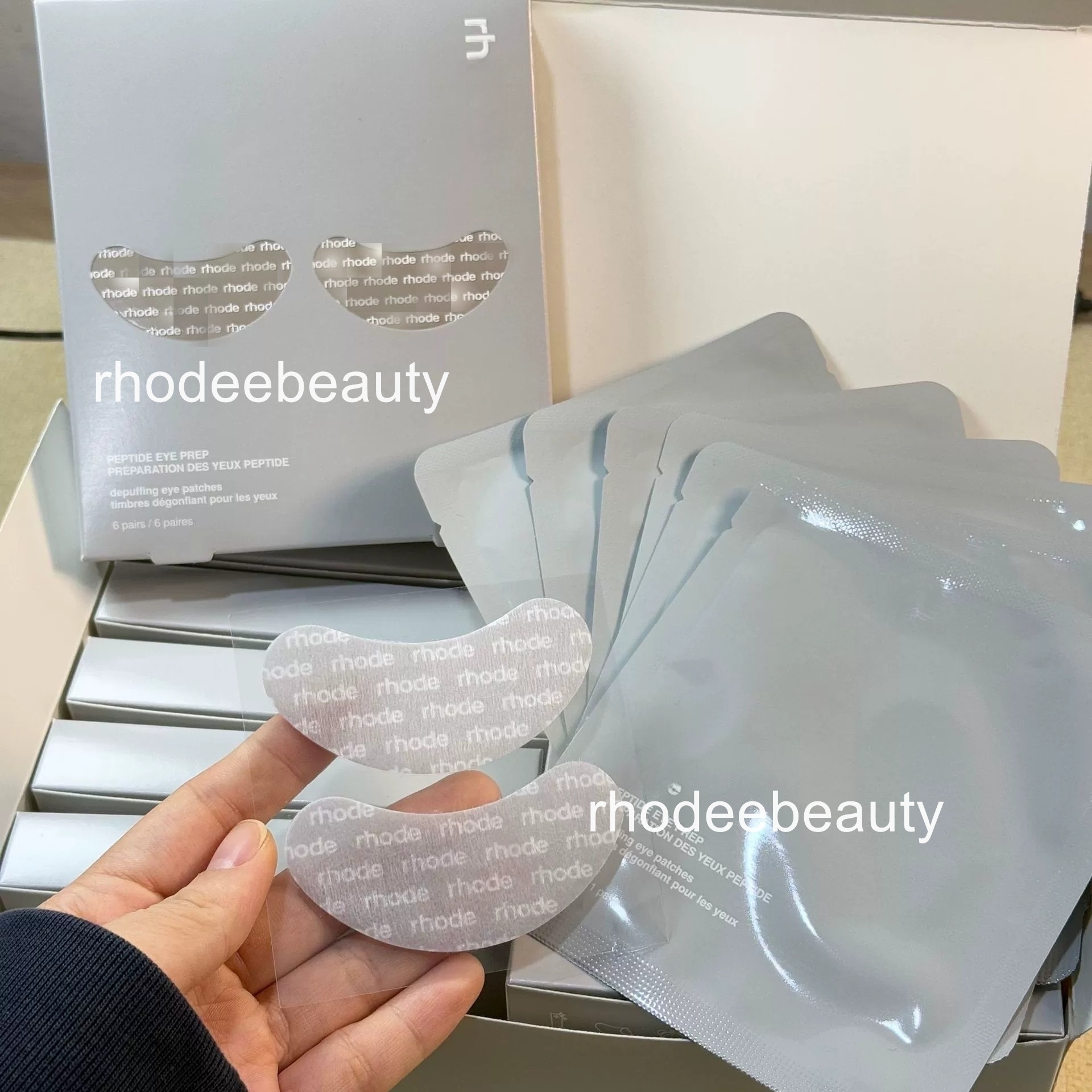 Rhodee Peptide Eye Prep Skin Care depuff and brighten Eye Care reduce fine lines and dark circles Brand Skincare Free Ship