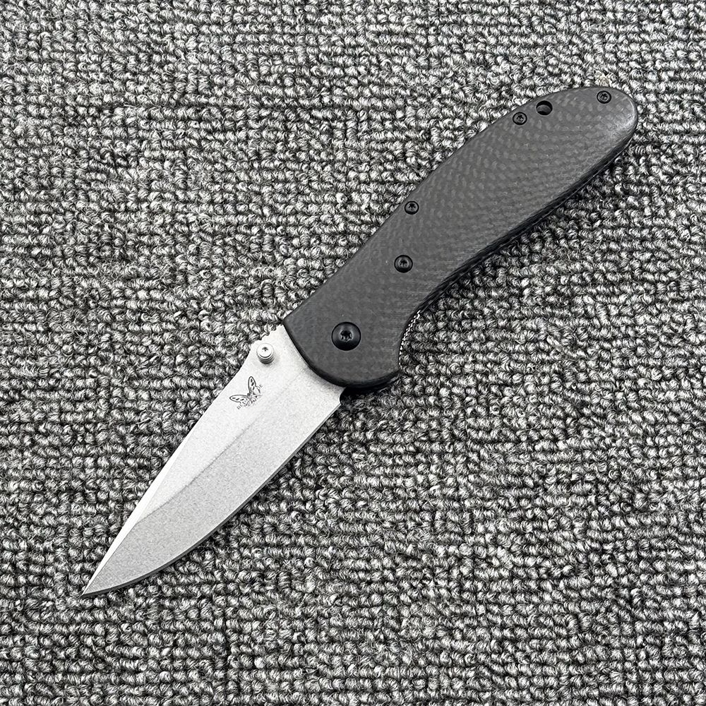BM550 551 Carbon Fiber Handle Bearing Folding Outdoor Camping Wilderness Survival Pocket EDC Tool Knife