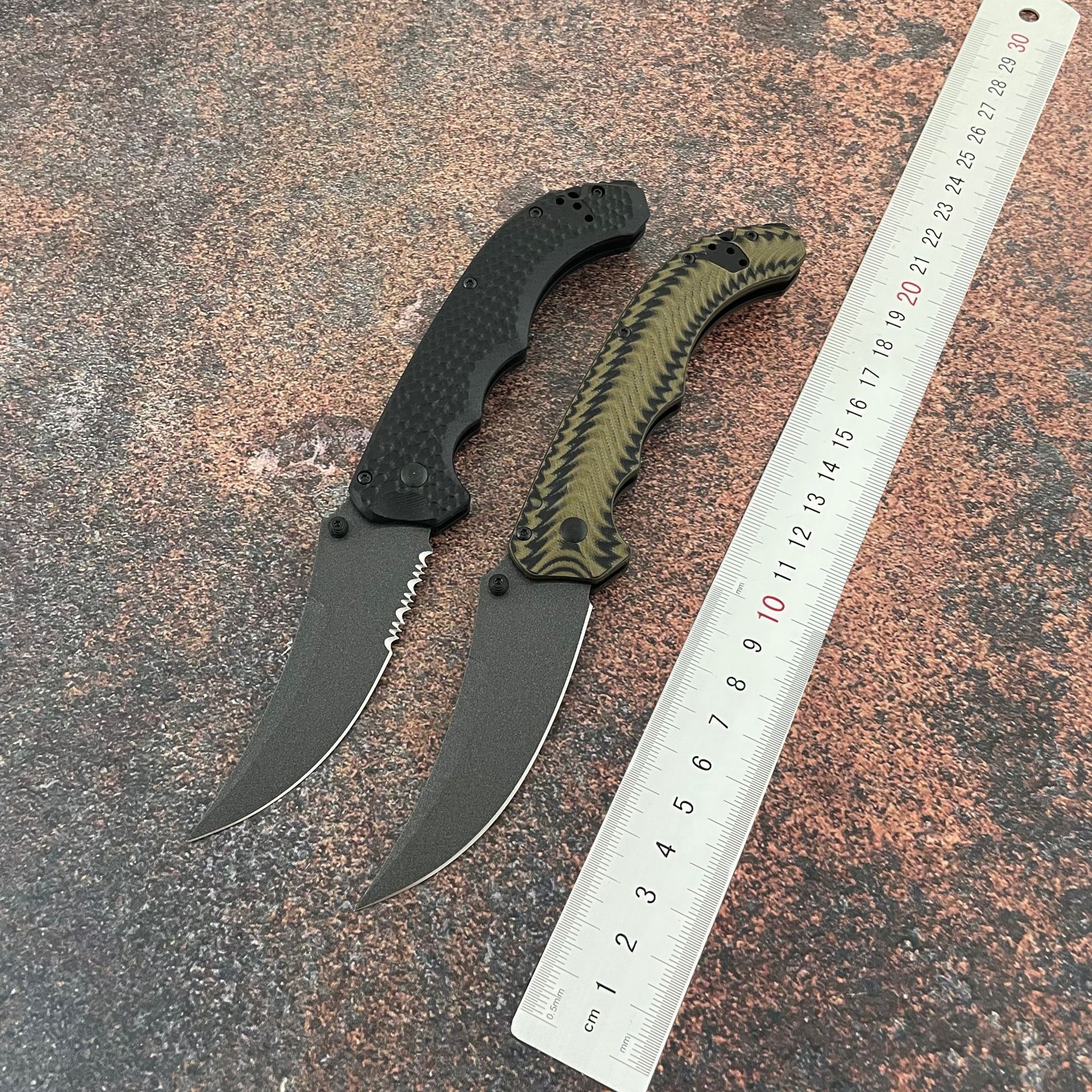 BM Mini Bedlam 865 Tactical Folding Claw Knife S90V Blade G10 Handle Portable Outdoor Utility Knife with Hunting Function
