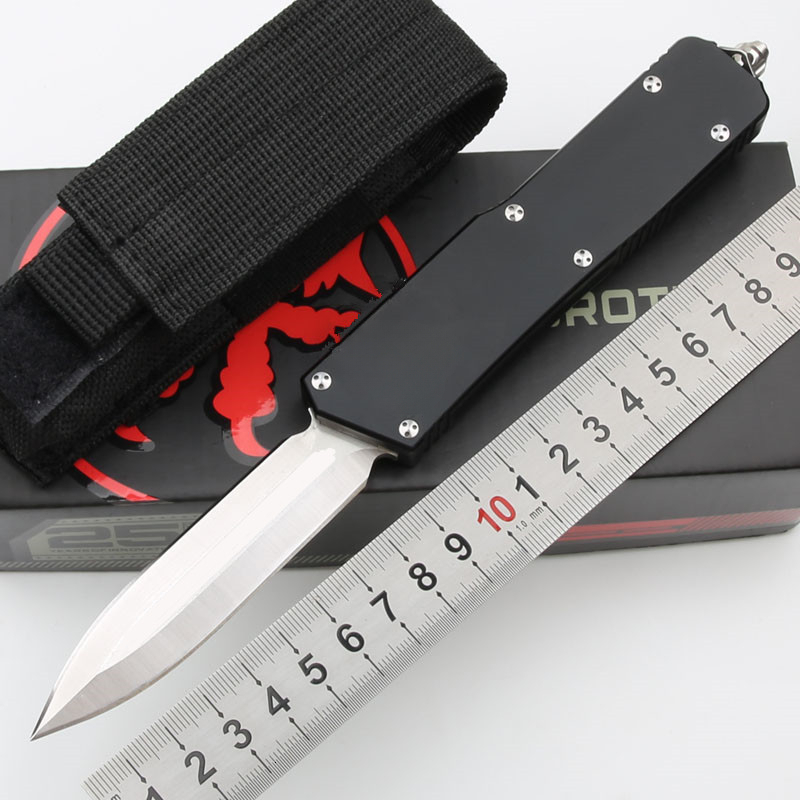 Outdoor EDC Knife,Aluminum Alloy Handle, D2 Steel Blade, Portable Survival Knife for Camping Hiking Travel