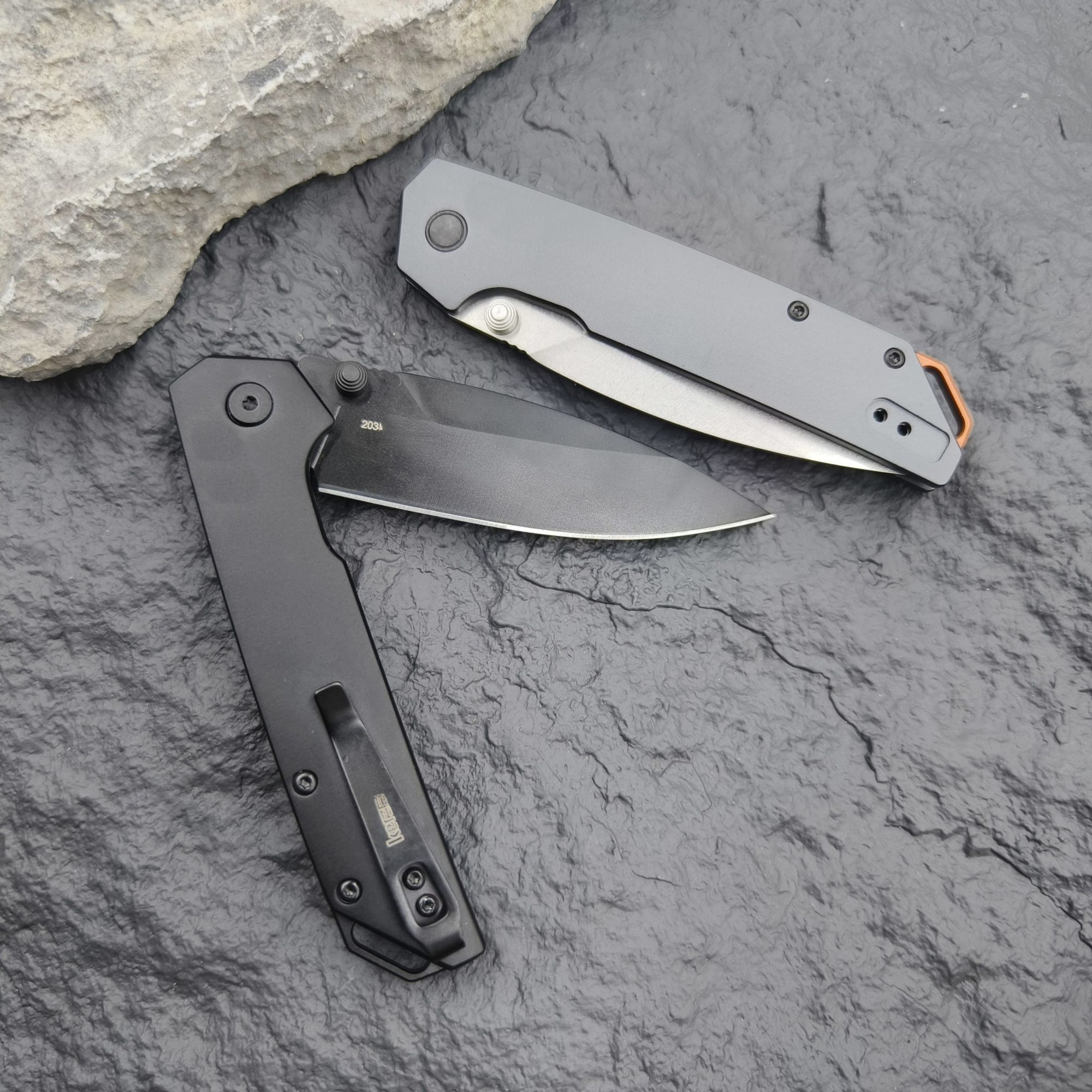KS 2038 Folding Knife D2 Steel Blade T6 Aluminum Handle Tactical Defense Pocket EDC Small Camping Knife Tool Men's Gifts