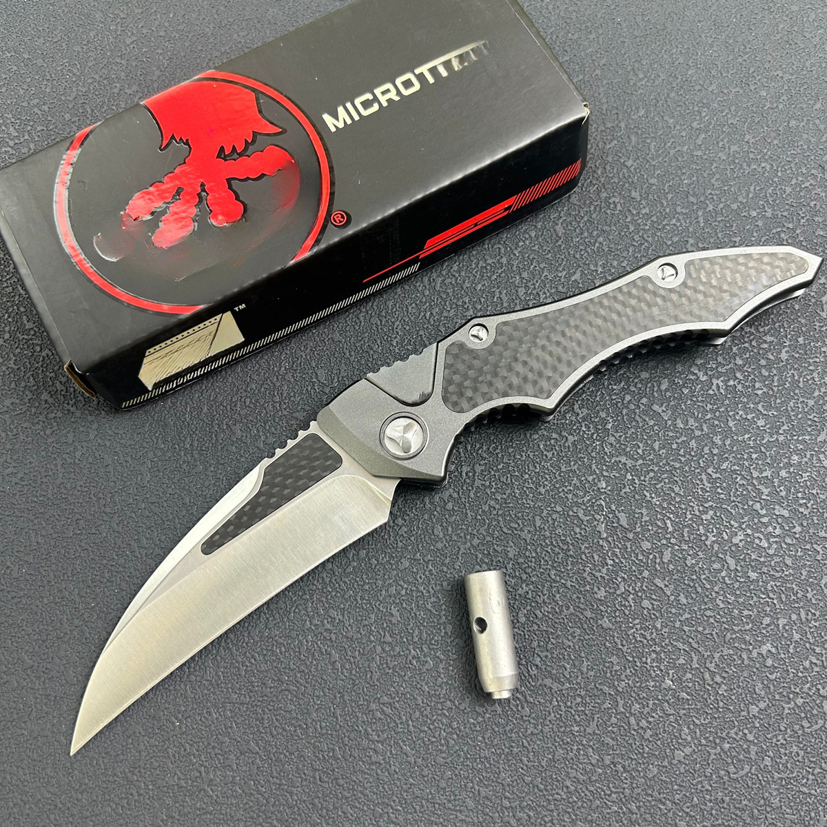 Folding Knife Aluminum Alloy CNC Carbon Fiber Patch Outdoor Camping Fishing Hunting EDC Multi-Function Tools