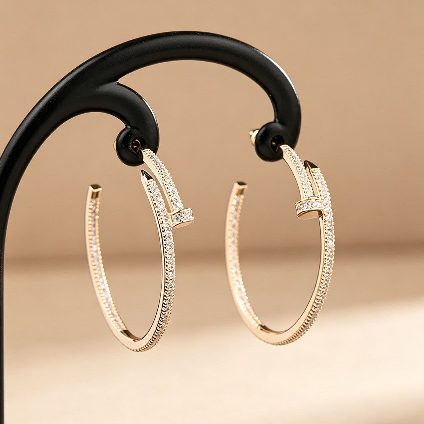 Jewelry Earrings Studs Round Luxury Letter Party High-end Designer Earring Elegant Accessories Everyday Wear Valentines Designer Day Birthday Gift For - view 6