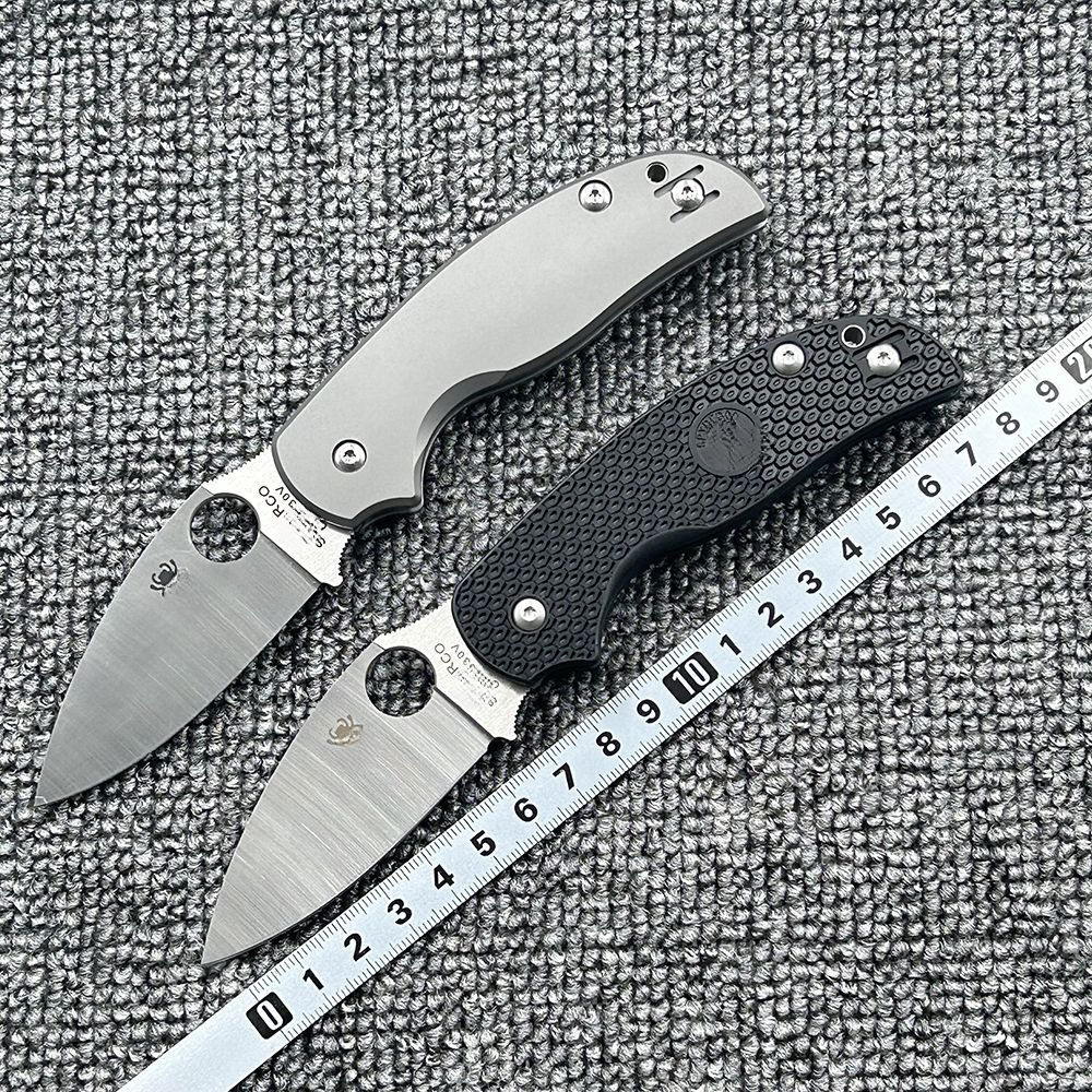 C123 Nylon Handle/Titanium Alloy Handle Folding High Hardness Outdoor Camping Wilderness Survival Tool Knife Pocket Knife