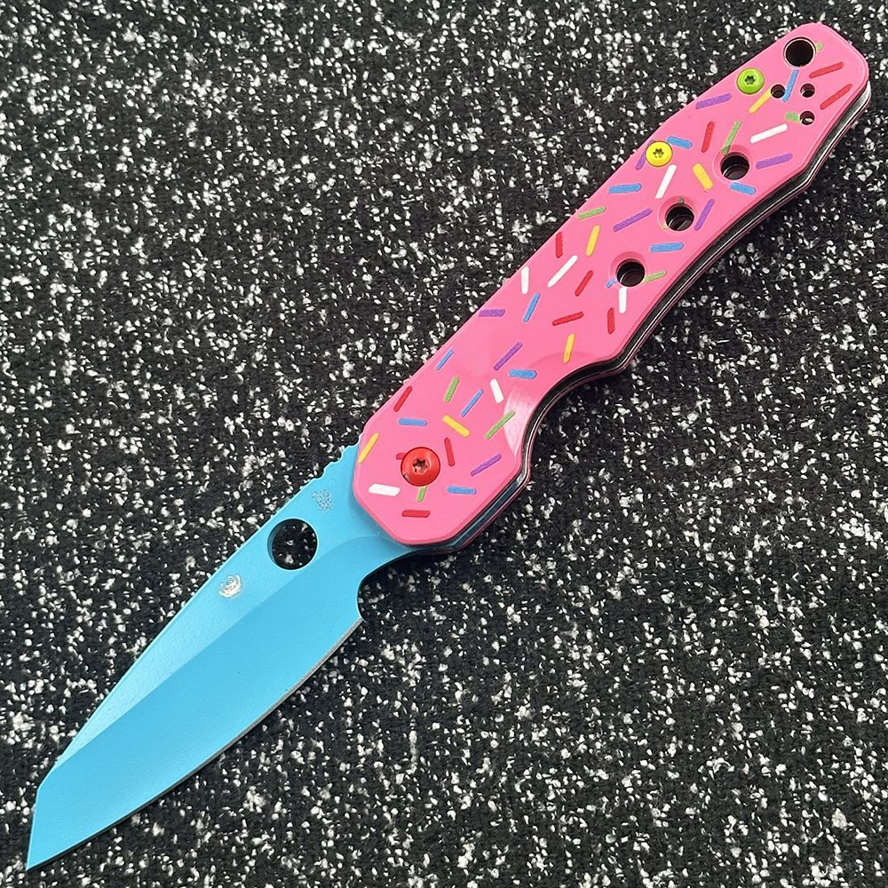 C240 Donut G10 Handle Outdoor Folding Camping Survival Sharp Tactical Tool Knife Pocket Knife.