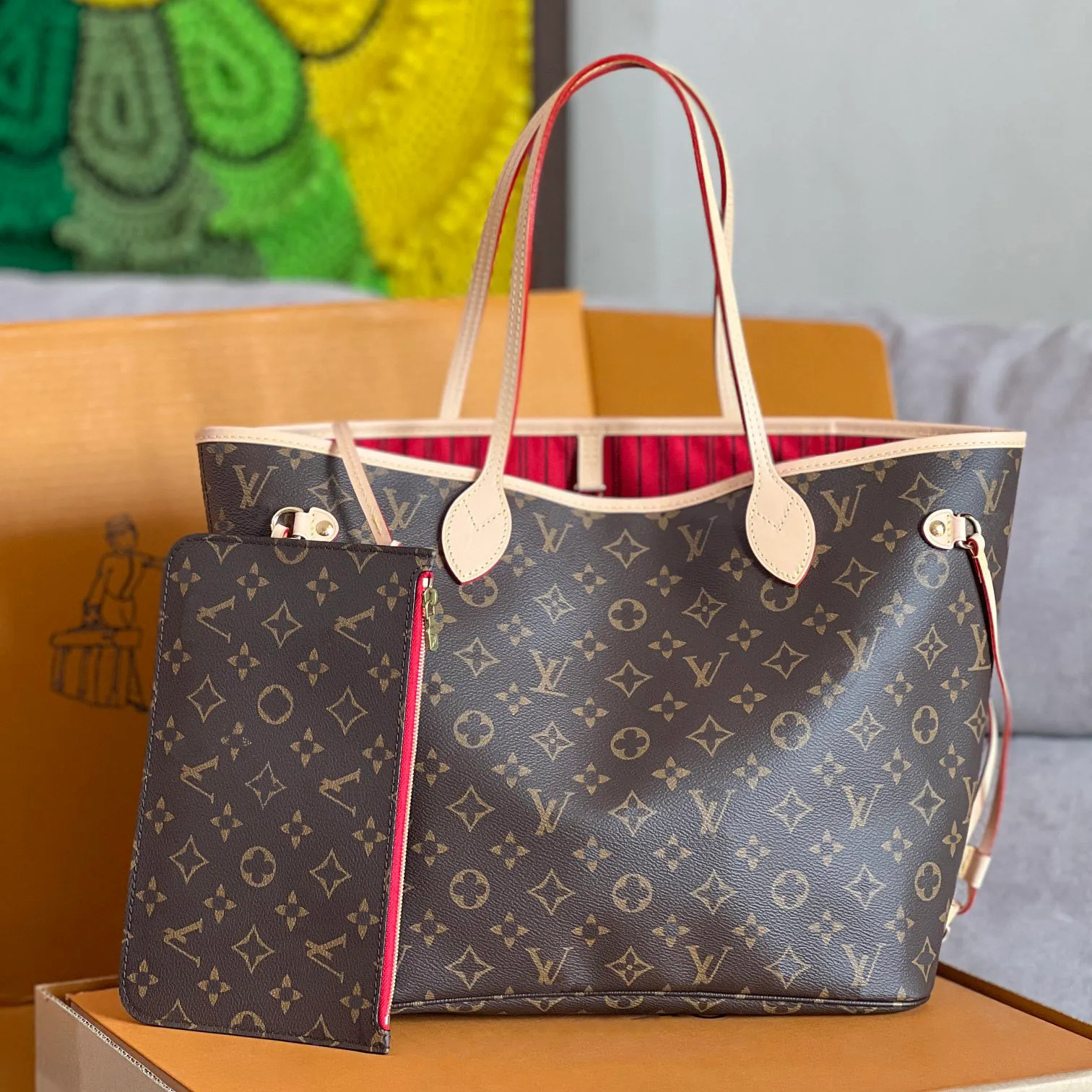 Designer Bag Women neverfullbag Sac Large Fashion High Quality Vintage Handbags Removable Shoulder Straps Tote bags Luxury Three-In-One Leather Chain Purse