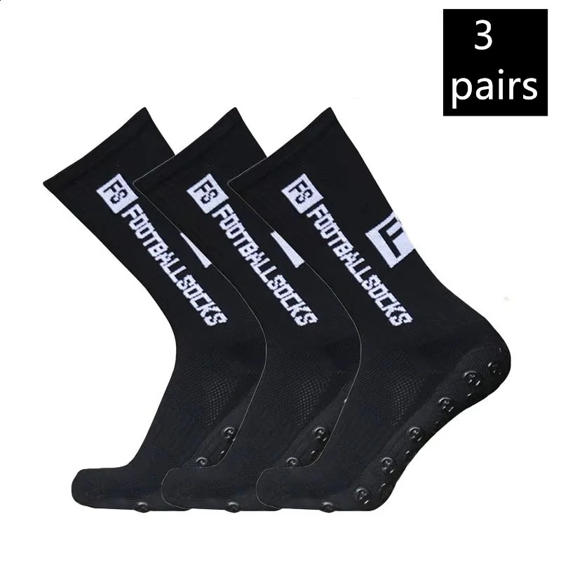 Men Women and youth sports breathable soccer socks square silicone nonslip grip football for futbol 3 pairs 260424