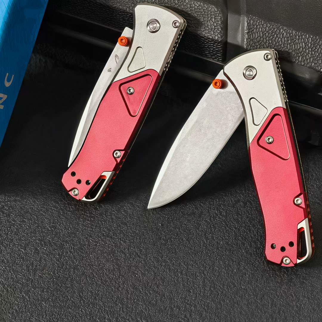 High Quality BM 535-9 Folding Knife Sharp Waist Outdoor Knife Survival Camping Knife D2 Blade Aluminum Handle Aluminum Handle Pocket Knife