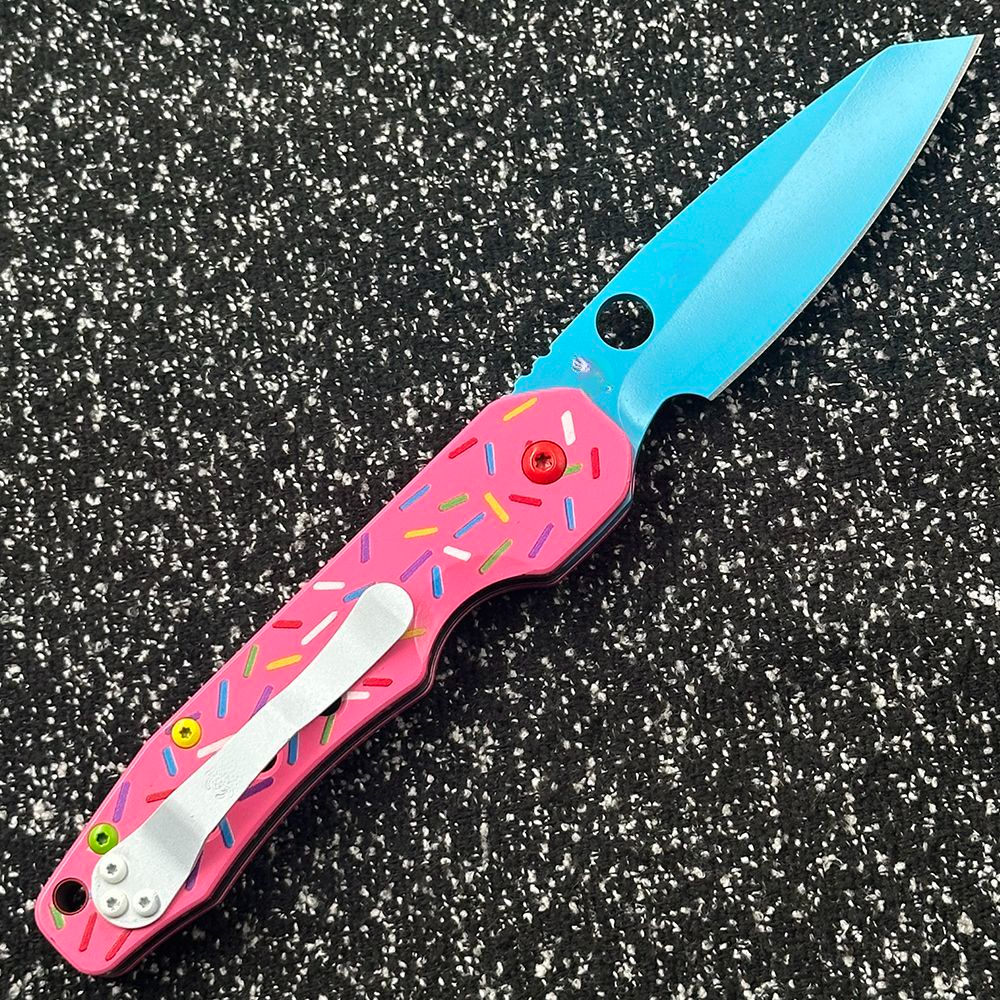 C240 Donut G10 Handle Outdoor Folding Camping Survival Sharp Tactical Tool Knife Pocket Knife.