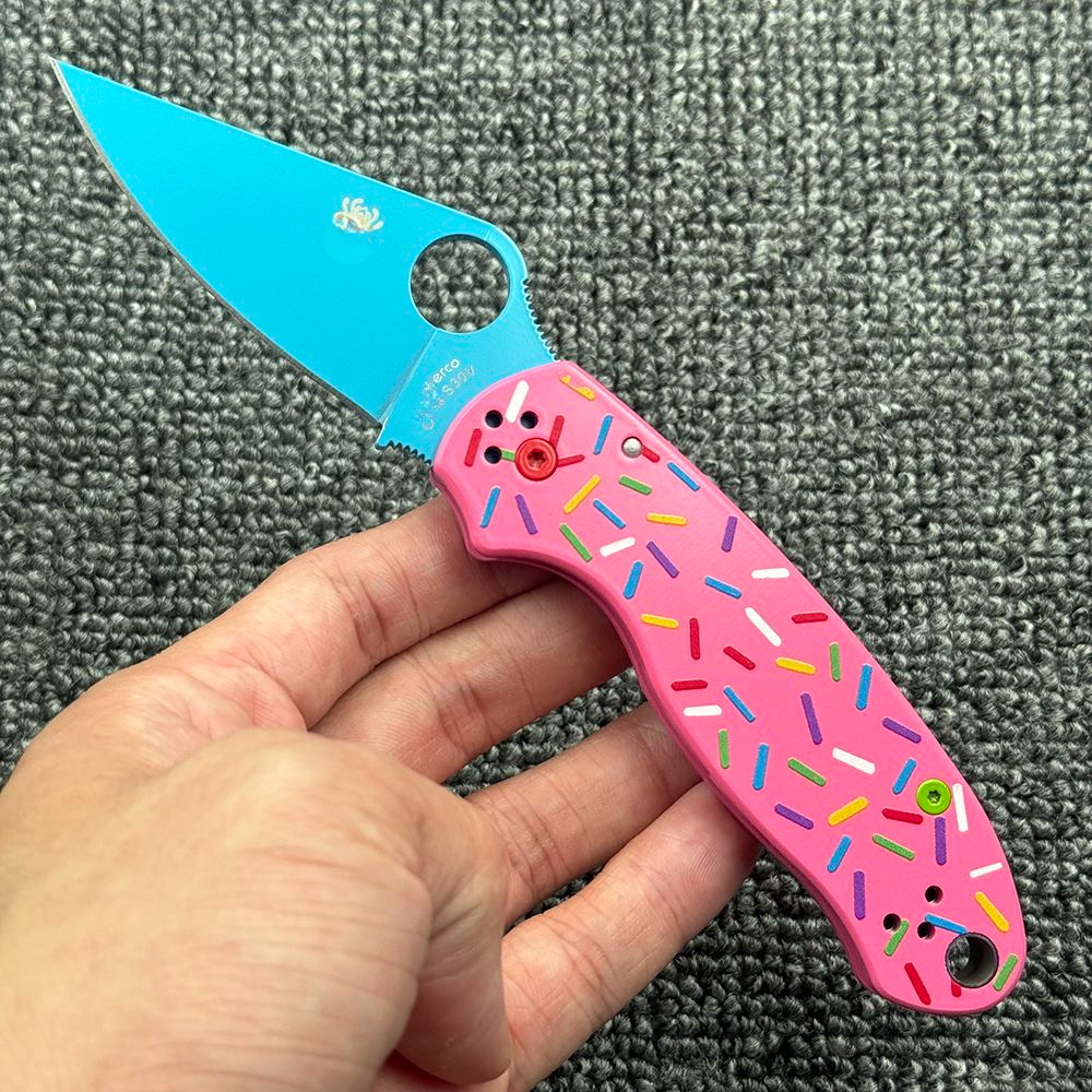 C223 Donut Aluminum Alloy Handle Folding Outdoor Camping Wilderness Survival High Hardness Tool Knife Pocket Knife