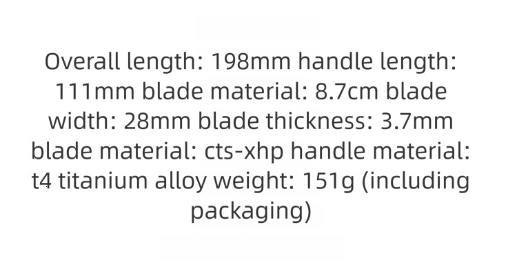 C186 Titanium Alloy Handle Folding High Hardness Outdoor Camping Wilderness Survival Pocket EDC Tool Knife