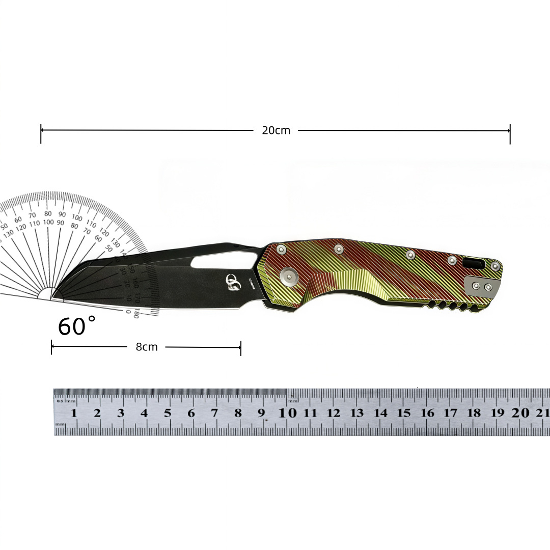Wilderness Folding Camping Outdoor Pocket Knife M390 Blade Aluminium Alloy Handle Hunt Survival Tactical Utility Knives EDC Tools