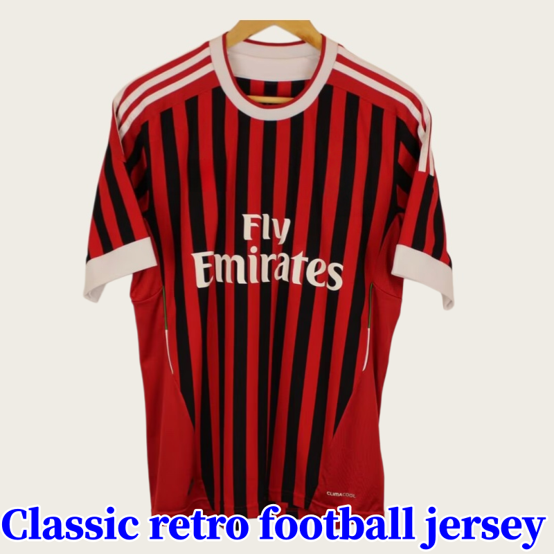 11 12 Retro shirts SOCCER JERSEYS 95 96 97 Gullit 01 02 03 12 14 15 2006 2009 2010 Maldini Van Basten Football KAKA 06 07 PIRLO RONALDINHO BAGGIO ac