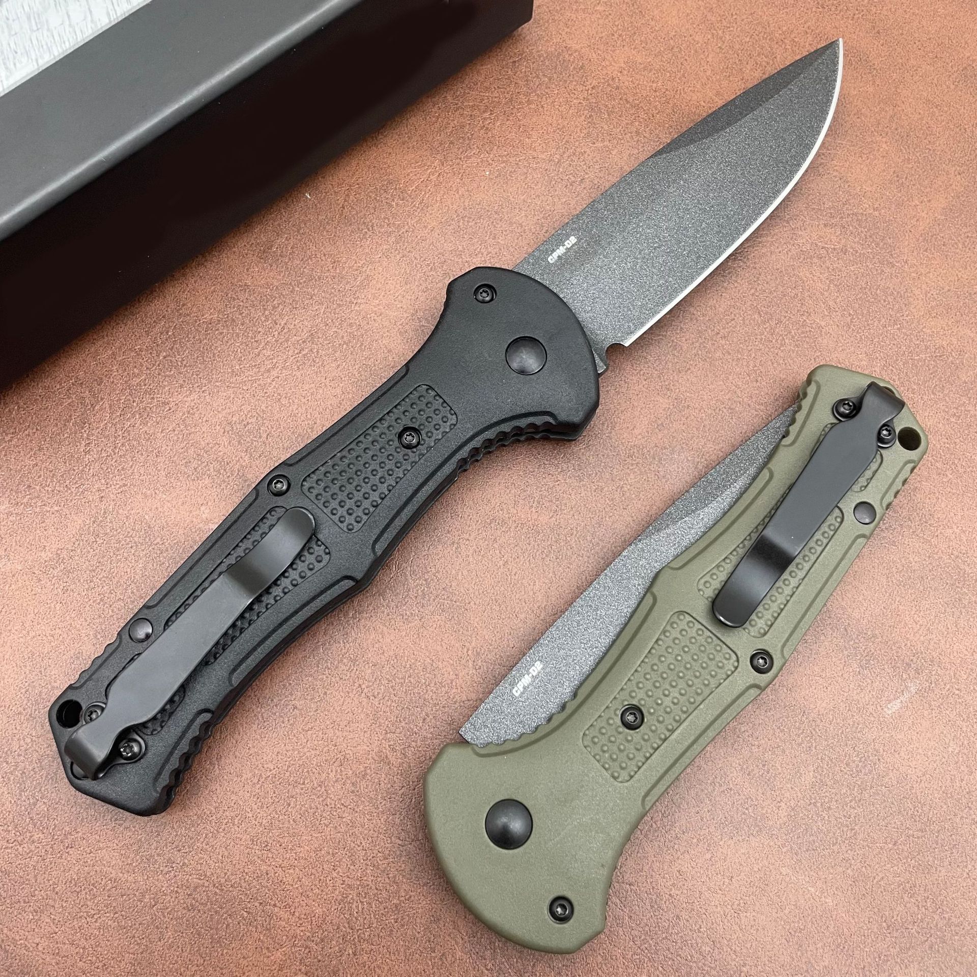 BM9070 Folding Pocket Knife D2 Blade Nylon Fiber Handle Camping Outdoor Hunting Self-defense Portable EDC Utility Knives Tools