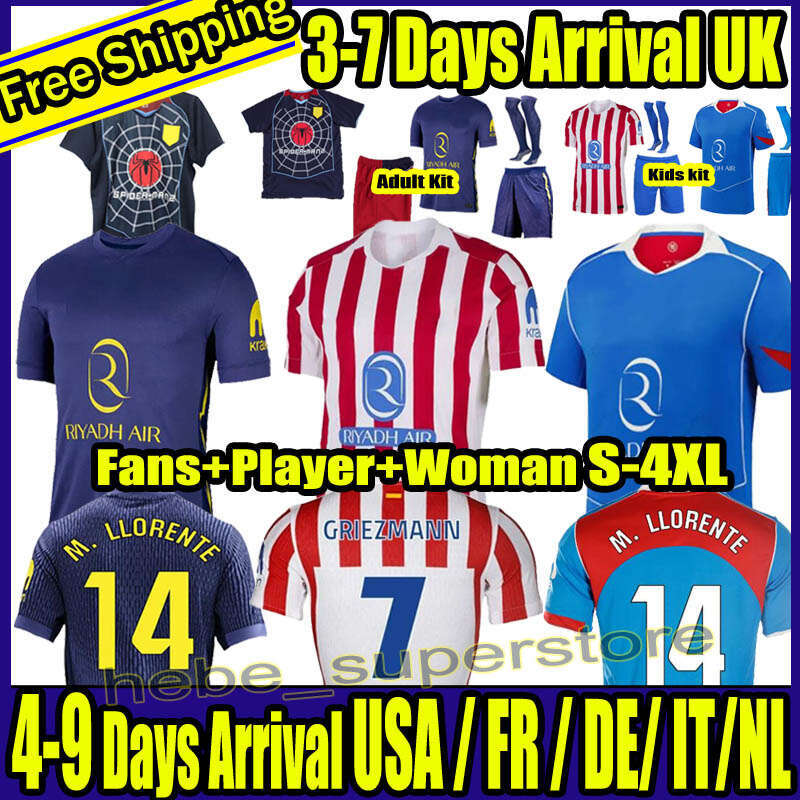 25 26 Atleticos de madrid #19 J. ALVAREZ GRIEZMANN 3XL 4XL Soccer Jerseys ALEX B. Sorloth ALMADA GALLAGHER KOKE SAUL camiseta 2025 football shirt men kids kit uniforms