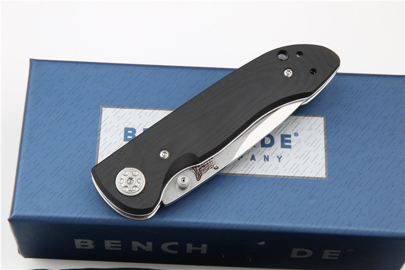 High quality BM698 Camping Tactical Folding Knife G10 Wilderness Survival High-Hardness Sharp Pocket Self-Defense Knife