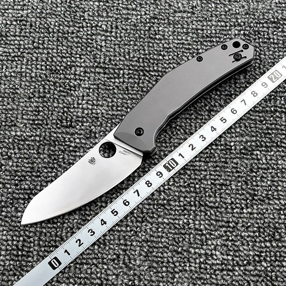 C211 Titanium Alloy Handle Folding High Hardness Outdoor Camping Wilderness Survival Pocket Tool Knife Pocket Knife
