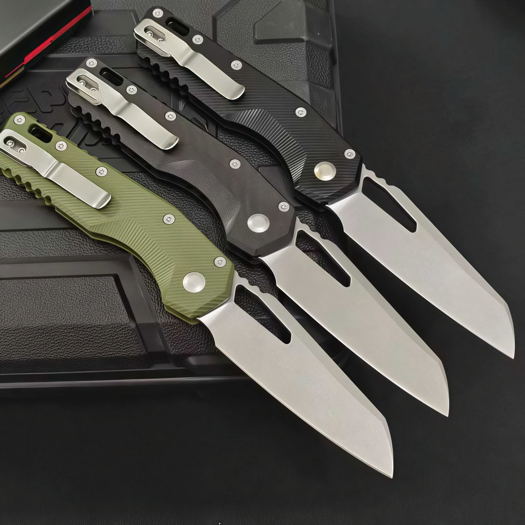 M390MK Steel Daily Carry Folding Knife G10 Handle, Outdoor Camping Wilderness Survival EDC Tactical Hunting Knife Men's Gift