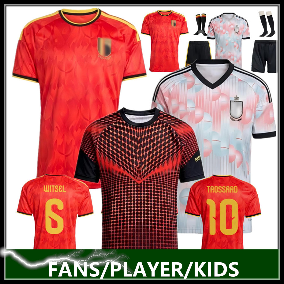 2026 Belgium Soccer Jersey 26/27 BRUYNE TIELEMANS LUKAKU OPENDA football Shirt DE CUYPER DOKU LUKEBAKIO MEUNIER BATSHUAYI kids kit uniform