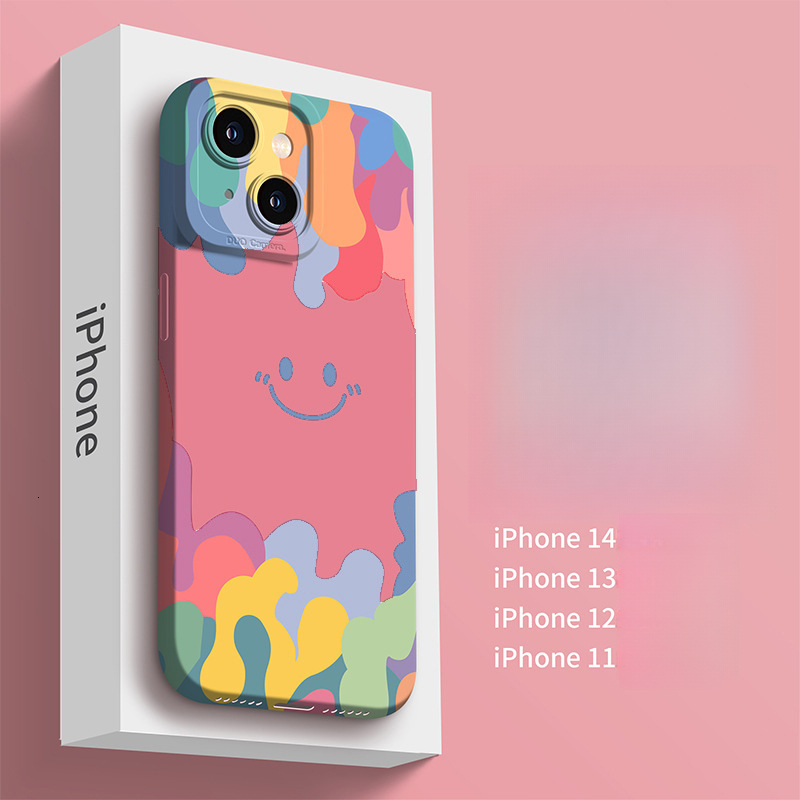 Full Screen Smiley Face Compatible with Apple 17 Phone 14 Plus Soft Case 12 Cute 16 Pro 11 Export 15 XS 7 Eye