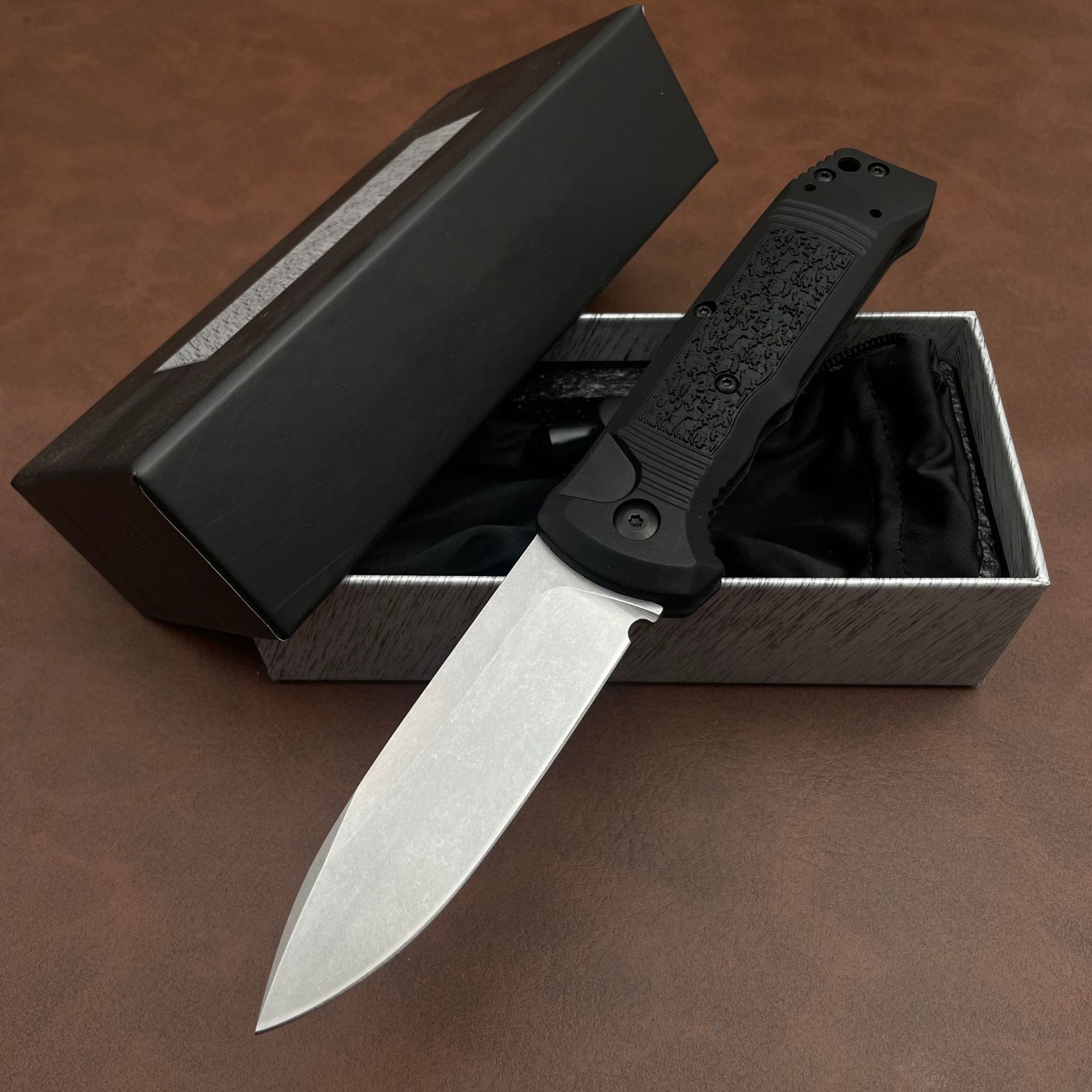 BM 4400 Compact Pocket Knife with D2 Blade Nylon Fiber Handle High Hardness and Sharp for Outdoor Camping Folding and Portable Pocket Knife