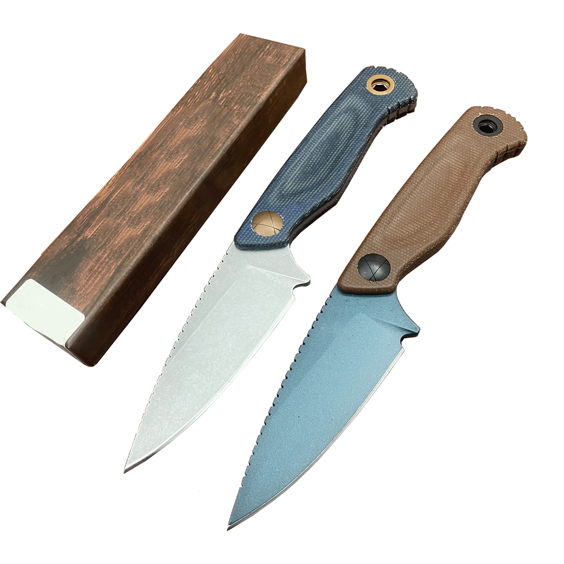 New BM 203BT Fixed Blade Knife with Sheath D2 Steel Blade G10 Handle Outdoor folding knife EDC Camping Knife Hiking Hunting Survival Tools - view 6