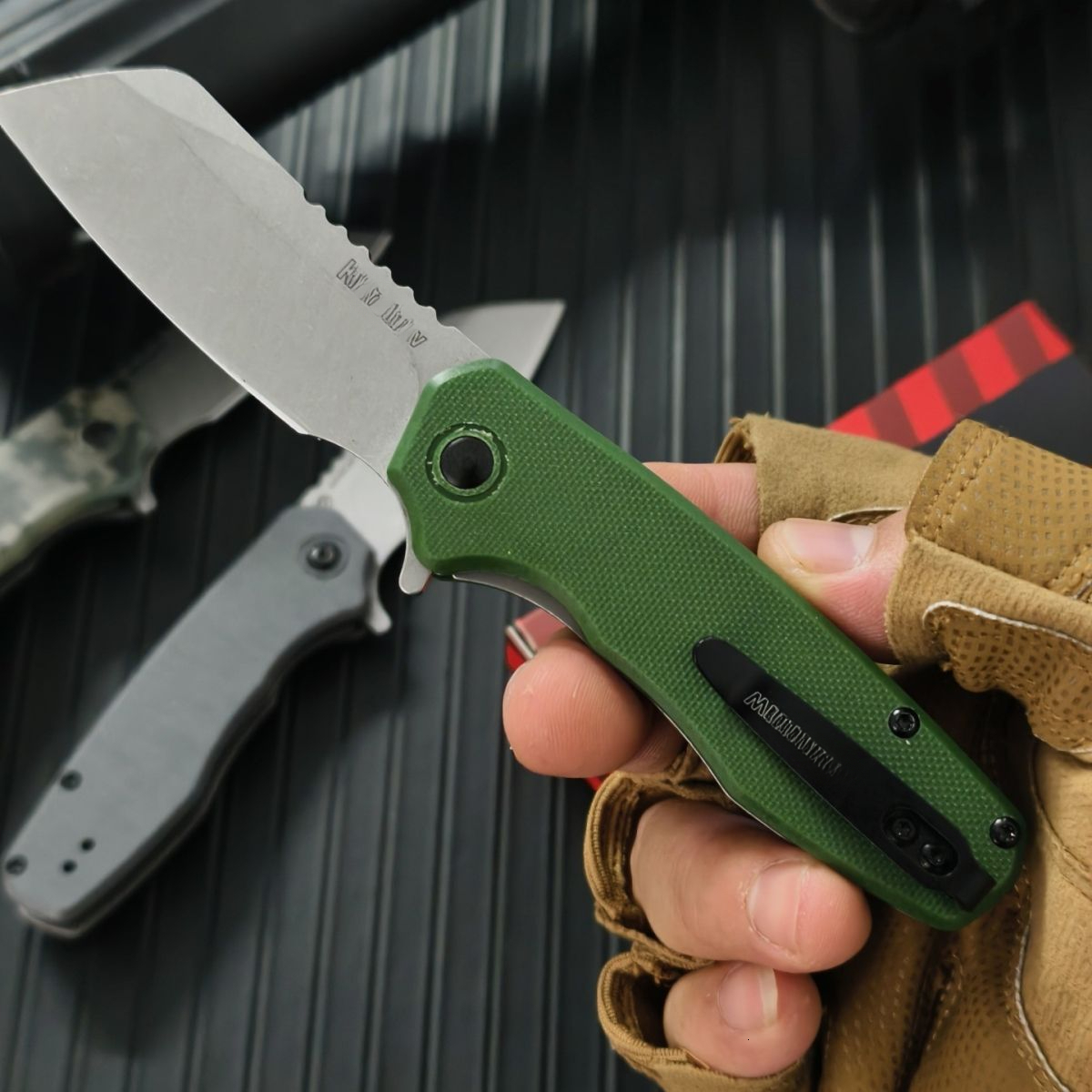 1414 Pocket Hiking Folding Knife Blade All Steel Handle Outdoor Camping Hunting Knives Survival Self Defense Tool Gifts