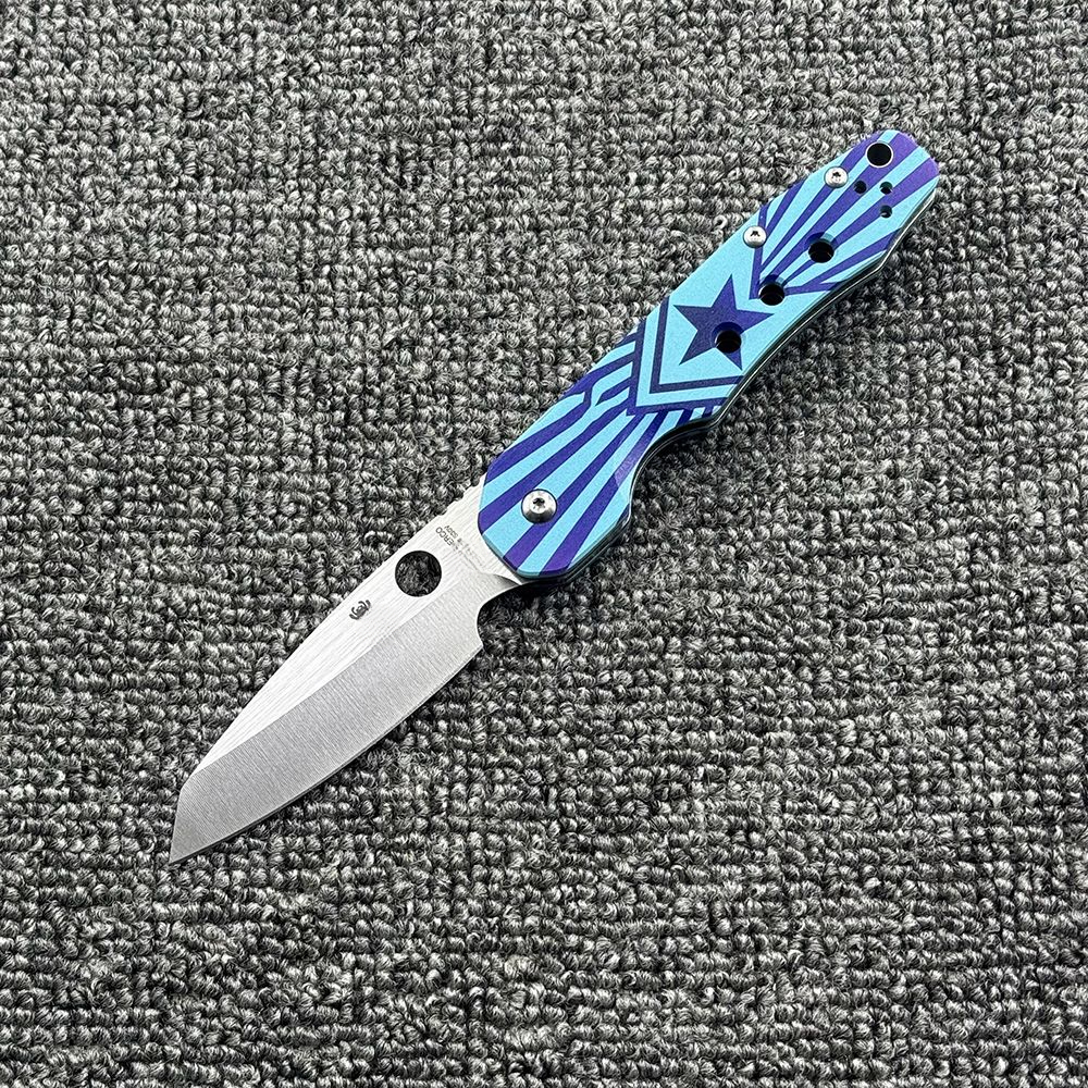 C240 Donut/3D Printed G10 Handle Folding Outdoor Camping Wilderness Survival Tool Knife Pocket Knife