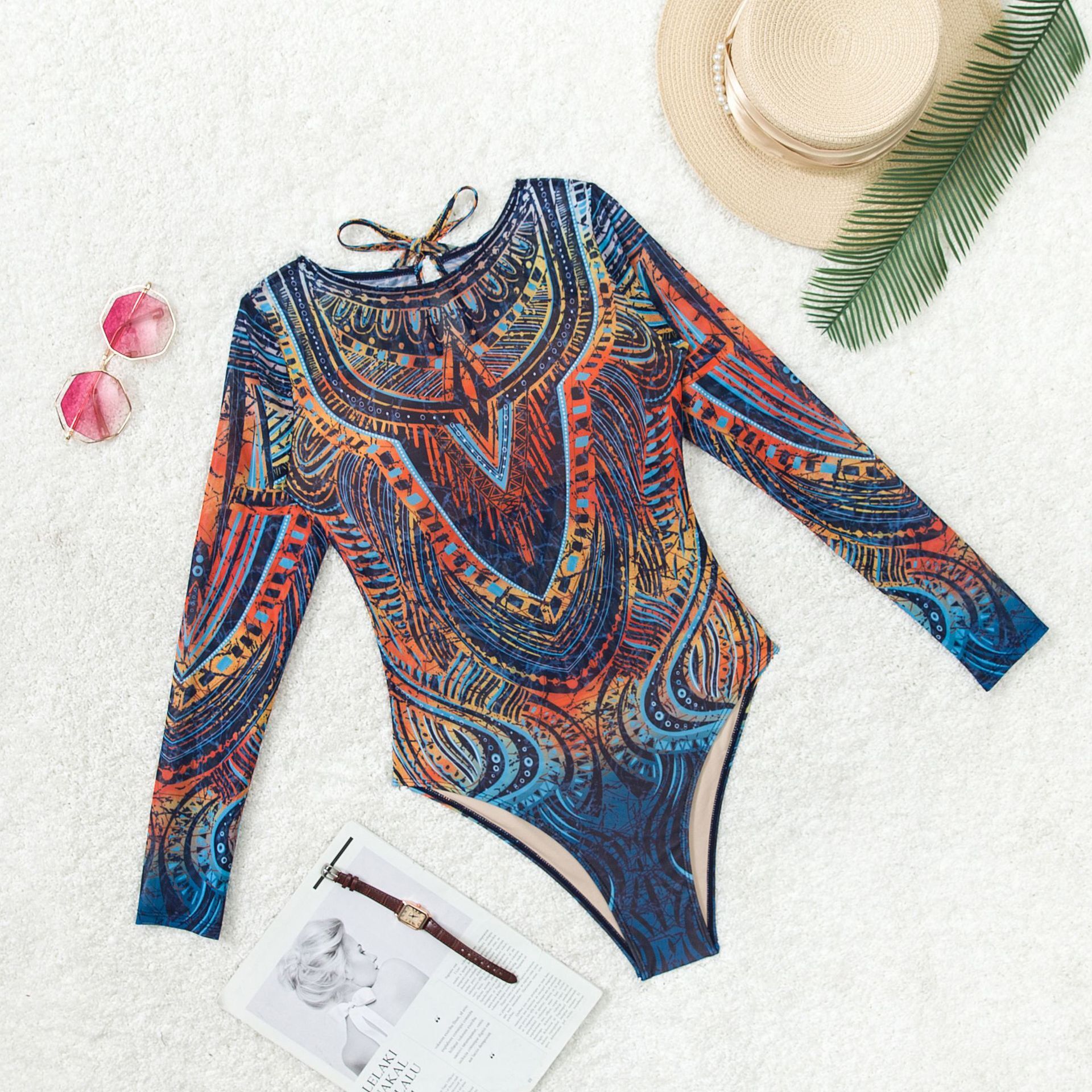 Designer Womens Swimsuits Luxury Bikini New European American Style One Piece Sun Protection Smart Bathing Suits