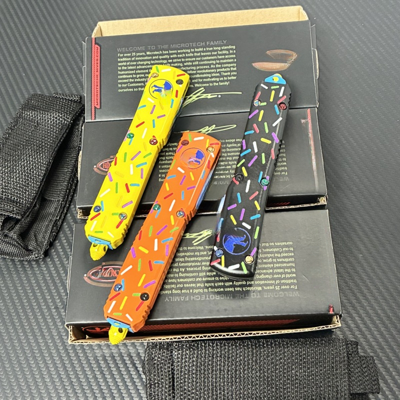 UT85 Outdoor Pocket Folder Knife Multi-purpose High Hardness Tactical Knife Self Defense Hunting Aluminium Alloy Handle