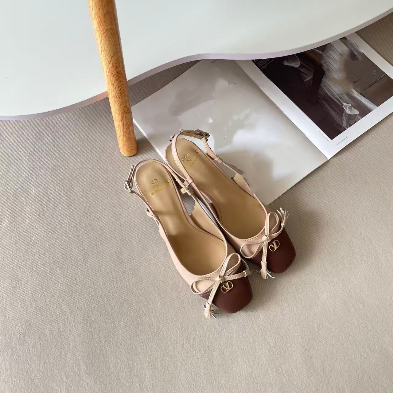 Dress shoes Designer Chunky heel Party Wedding sandals outdoor Genuine Leather Casual shoes Women designer woman heels flat walk Dance loafer luxury shoes