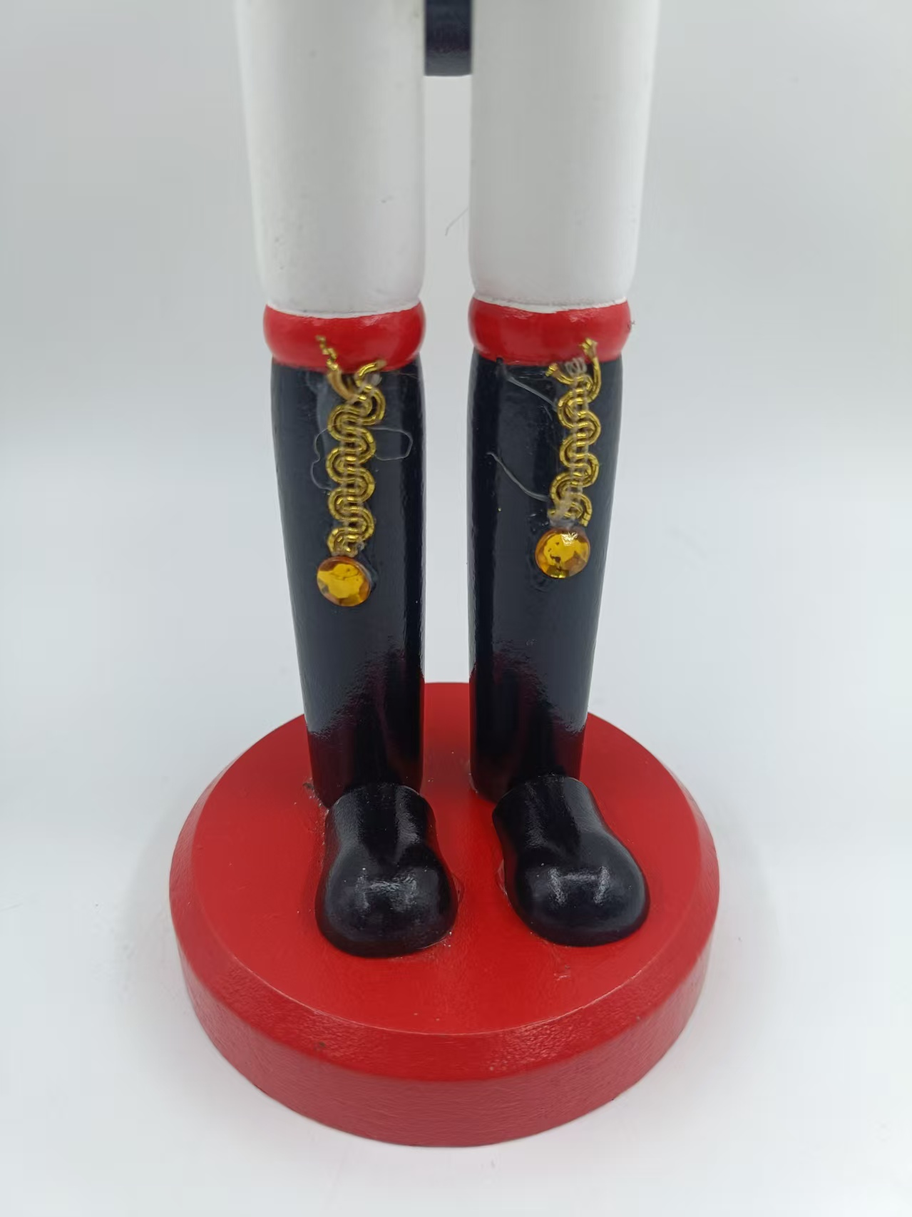 Black & Gold Drummer Nutcracker Christmas Holiday Tabletop Ornament
