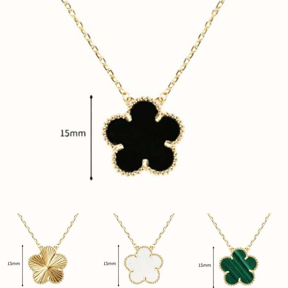 Designer 5 Flower Clover 18k Gold Charm Classic Jewelry Red Agate Onyx Lucky Bracelet for Women Luxury Gift