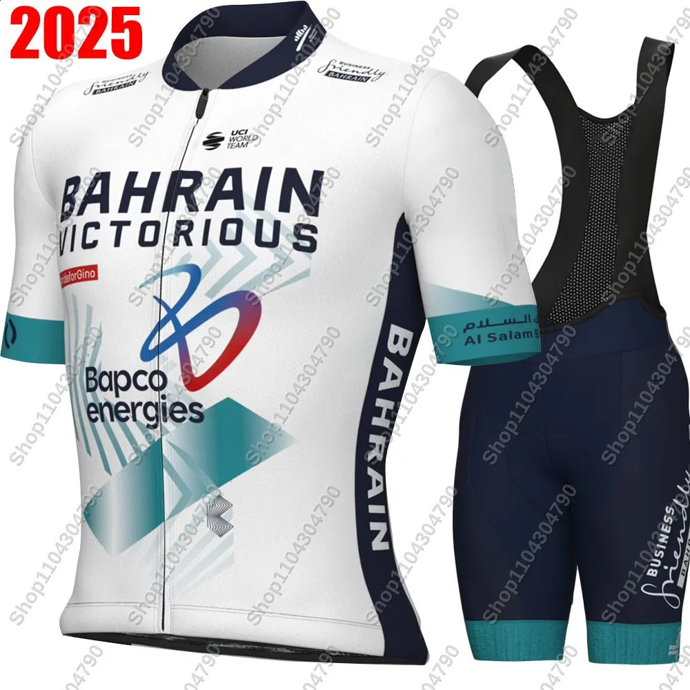2026 Bahrain Victorious Team Cycling Jersey Set Summer Men Clothing Road Bike Shirts Suit Bicycle Bib Shorts MTB Ropa Maillot 260424