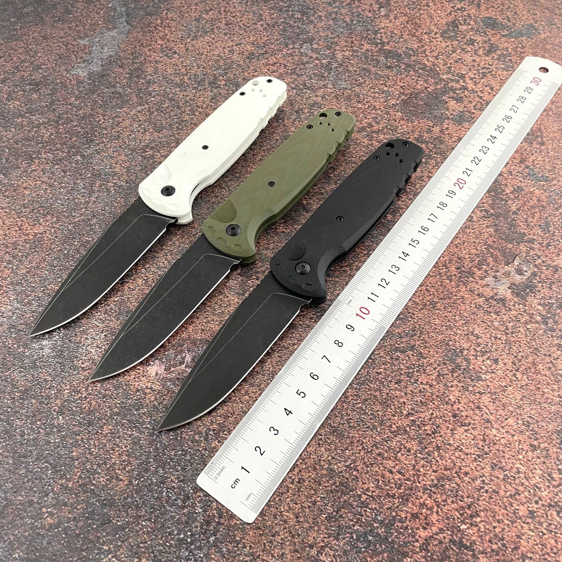 BM 4300 CLA G10 Handle Folding Knife Outdoor Camping Hunting Pocket EDC Tool Knife