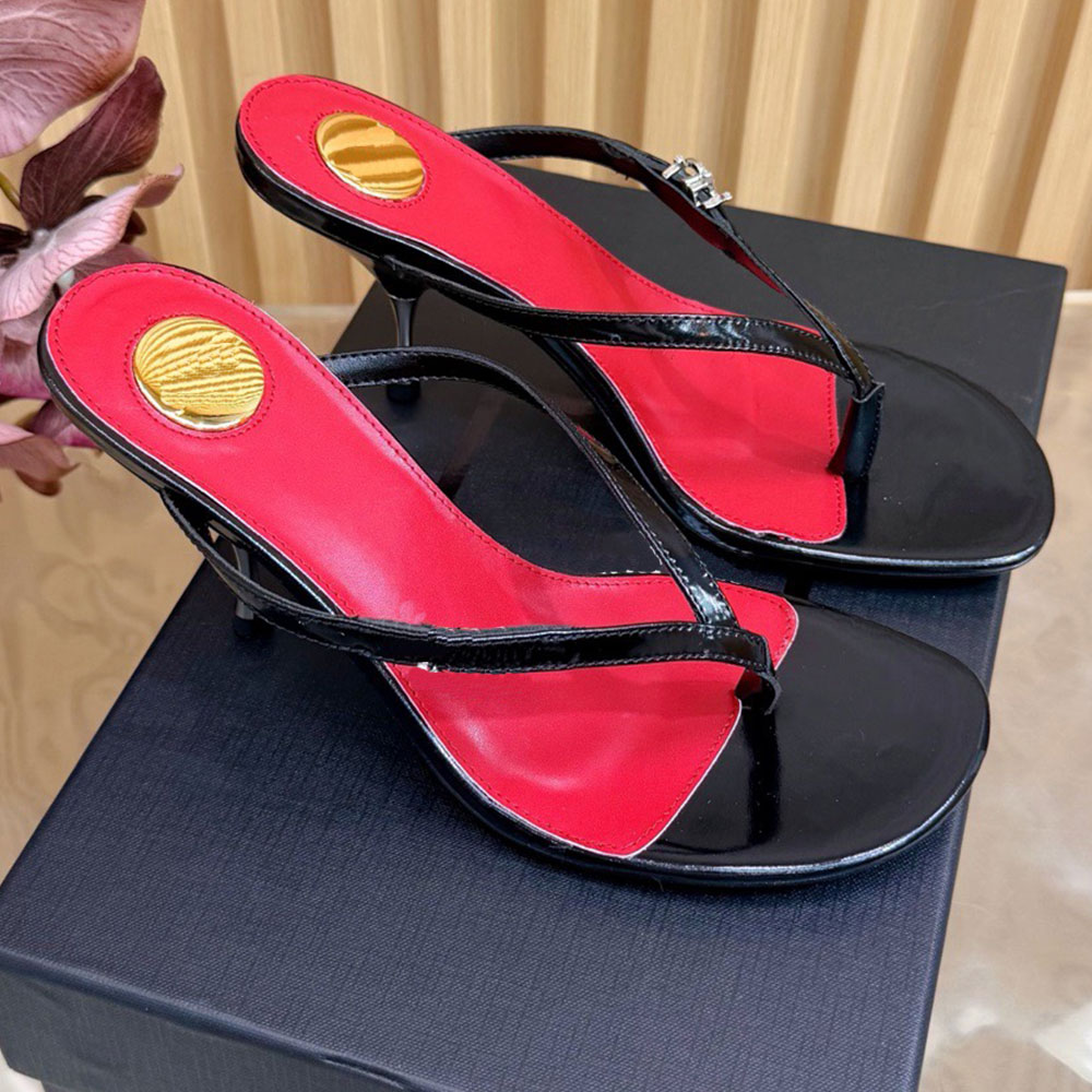 Womens Jerry mules in satin crepe and rhinestones designer thong mule sandals 8697049Q luxury thong mule heel height 8cm Refined Fashion Summer Mule leather sole