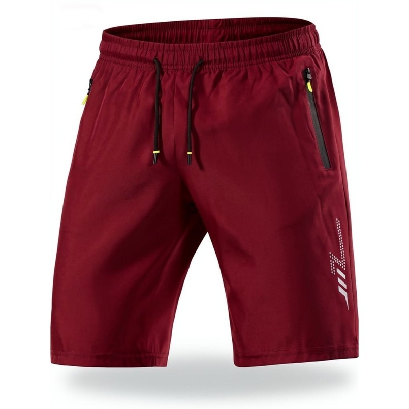 Cross-border European and American style sports running summer loose-fitting ice silk knee-length shorts, men's plus-size quick-dry beach shorts