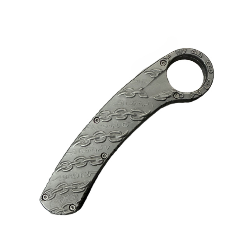 OTF carbon fiber blade with Aluminum alloy handle EDC outdoor tool accessory claw knife sheath