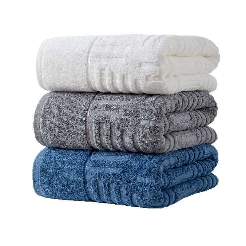 Class A Pure Cotton Bath Three-Piece Set, Thickened Absorbent Face Towel, Household Gift Box Independent Packaging