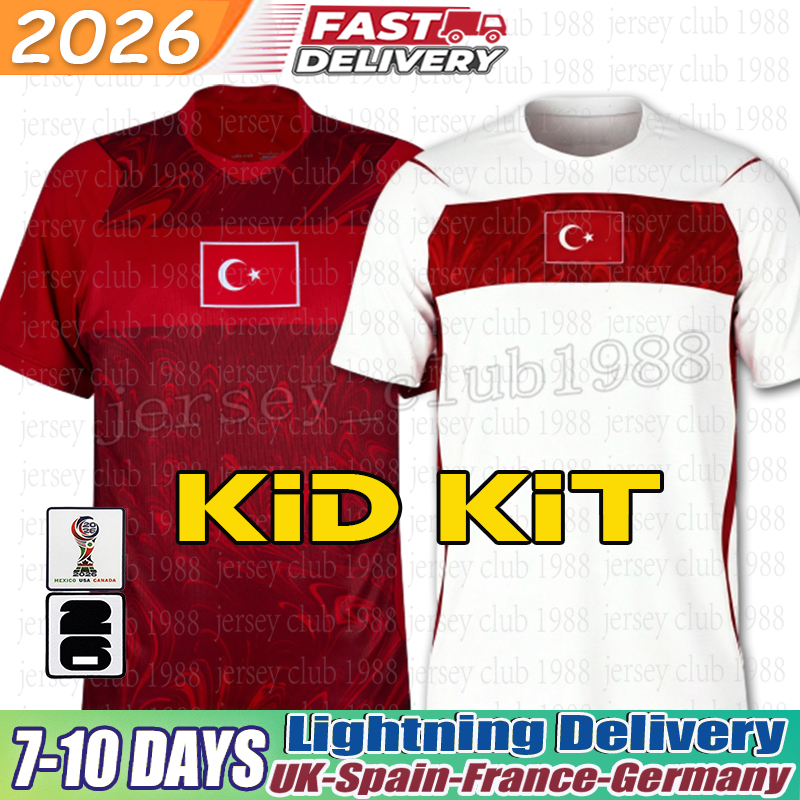 turkey jersey 2026 Arda Guler Calhanoglu Soyuncu Yilmaz turkey football shirt National Team Home Away DEMIRAL Kokcu YILDIZ ENES UNDER world cup 2026