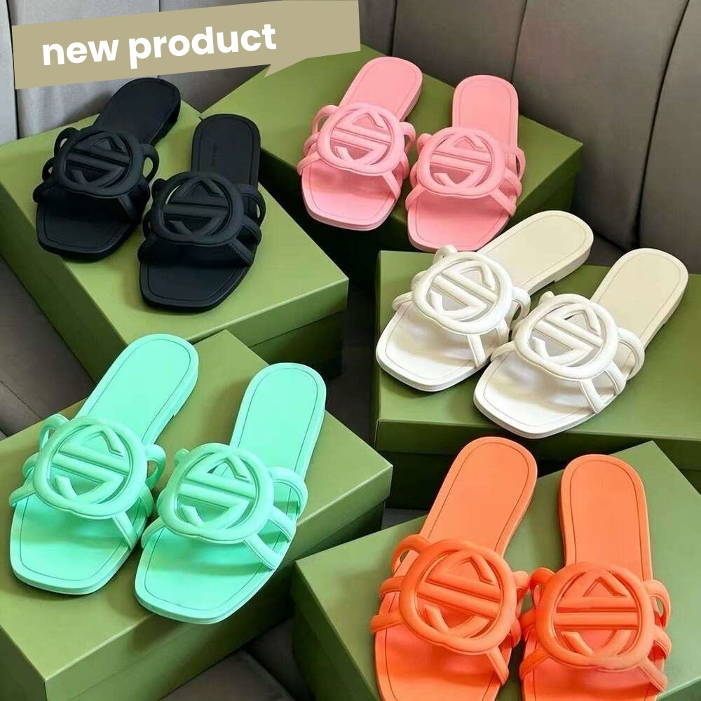 Designer Sandals Women Slippers Jelly Flatform Sliders Shoes Bottom flip flops Summer Vacation Beach Jelly Script Outdoor Slippers