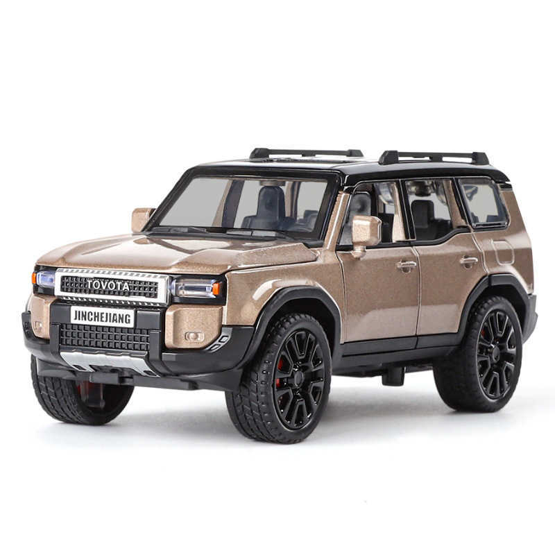 132 Prado Car Model Alloy Sound and Light Simulation SUV Dominant Off-road Vehicle Boys Toy Car Decoration W260425