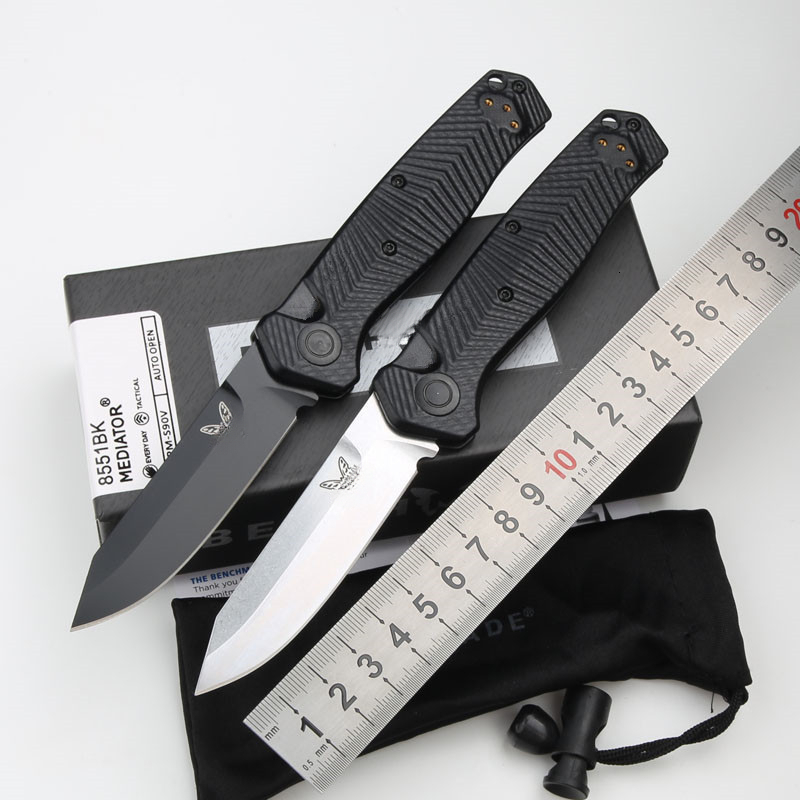 New 8551/8551bk Mark s90v Blade G10 Handle Copper Washer Hunt Tactical Outdoor EDC Tool Folding Camping Knife