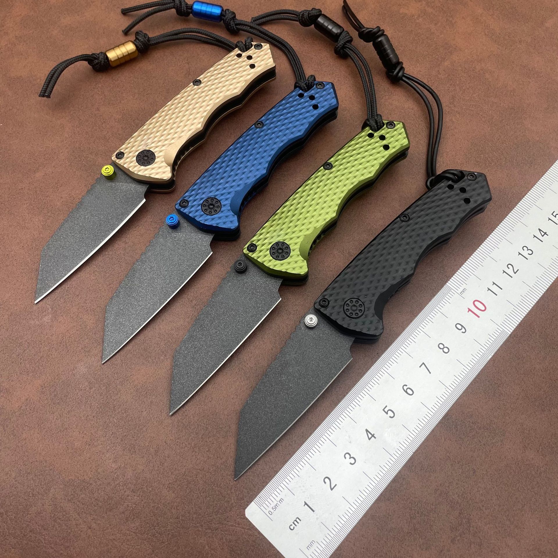 BM 290BK Mini Folding Knife 2.36'' M4 Steel Blade Aviation Aluminum Handle Outdoor Camping Tactical Pocket Knife Pocket Clip