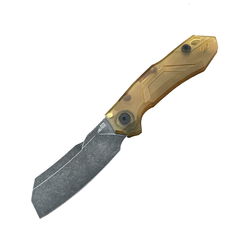 KS 7850 Outdoor Pocketknife Blackwash D2 Blade Hunting Folding Knife Combat Survival Tools Hard Cutting Tools EDC Men's Gift