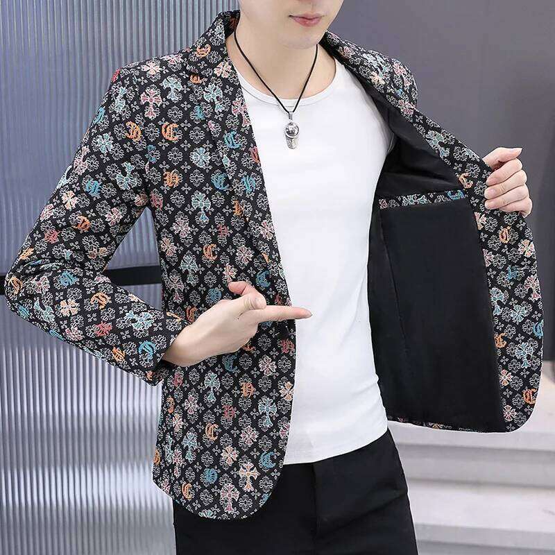 Men's Fashion Outdoor Travel Gentleman Wedding Slimming Business Versatile Trendy Casual Designer Fashion Korean-Style Formal Wear Blazer