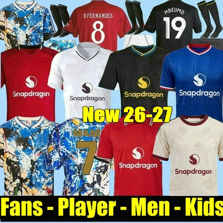 MAINOO 25 26 27 soccer jerseys BRUNO FERNANDES CUNHA MBEUMO football shirt 2025 2026 2027 men kids kit MARTINEZ CASEMIRO AMAD Garnacho Mount HOJLUND Zirkzee ONANA