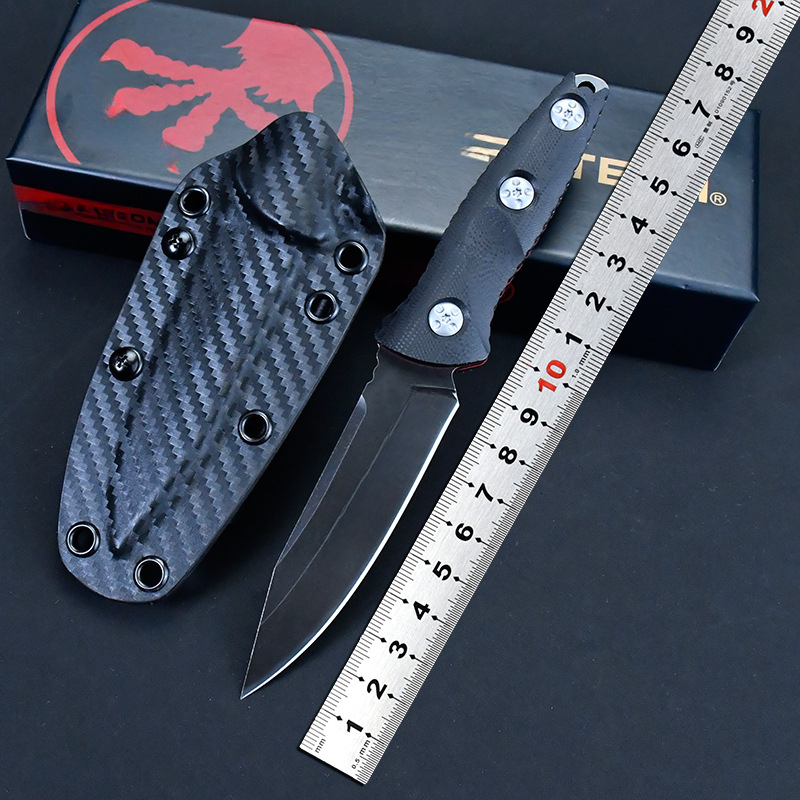 Fixed Blade Knife High Hardness 8Cr13Mov Steel with G10 Handle Multi-Purpose Camping Survival Outdoor Tool